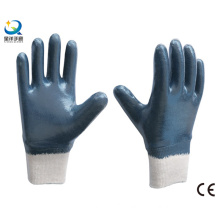 Heavy Duty Blue Nitrile Full Coated Safety Work Glove (N6039)